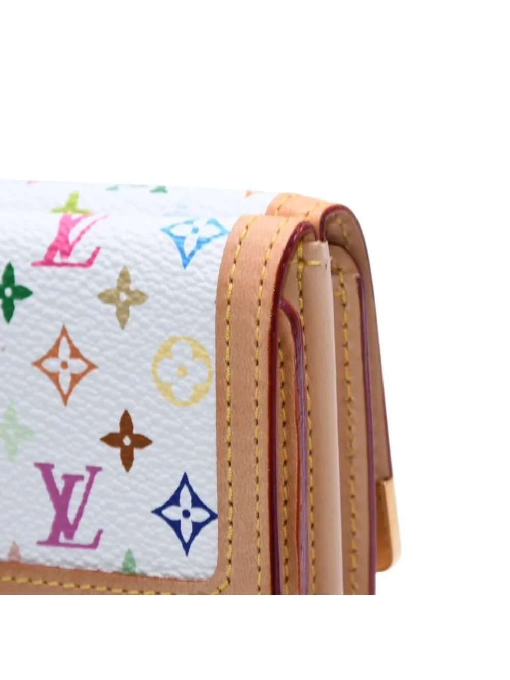 Louis Vuitton Wallet Porte Monnaie Billets Cartes Credit Monogram Multicolor